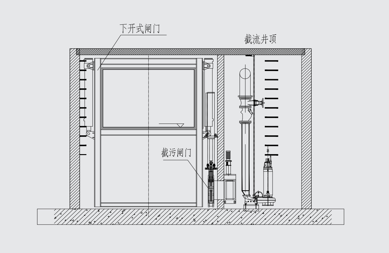 装配式渠道智能截流井堰门