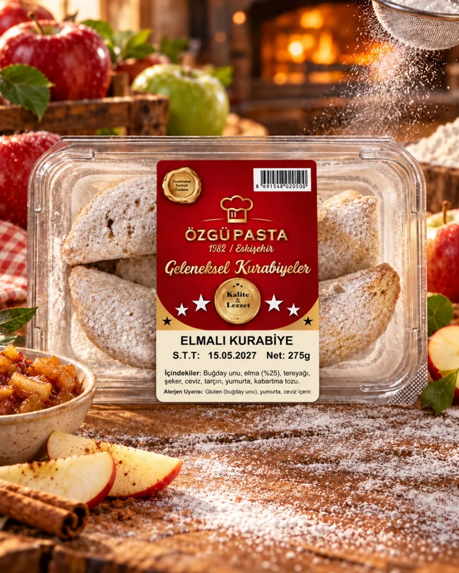 Boîte de biscuits à la pomme Özgü Pasta